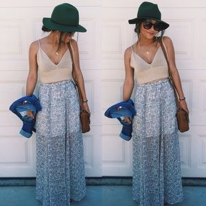 SOLD ON MERC ✨Floral maxi skirt