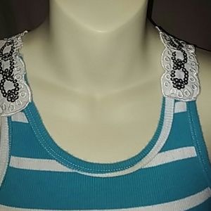 Cato Tops - Like New tank top with butterfly back Cato Tops - Like New tank top with butterfly back