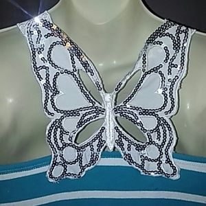 Cato Tops - Like New tank top with butterfly back Cato Tops - Like New tank top with butterfly back