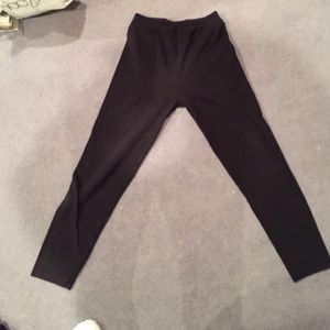 Size large elastic black leggings.
