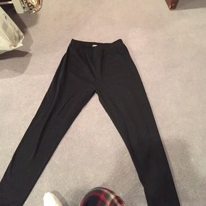 Size medium black elastic leggings
