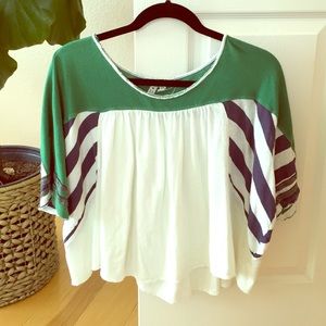 Free People We the Free cotton cropped tee XS