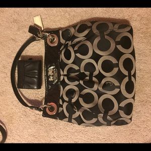 Coach purse with matching wallet