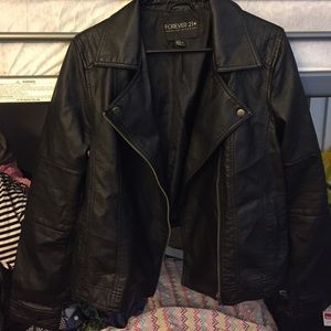 Faux leather jacket
