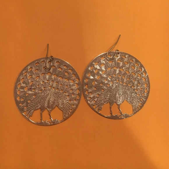 Peacock earrings
