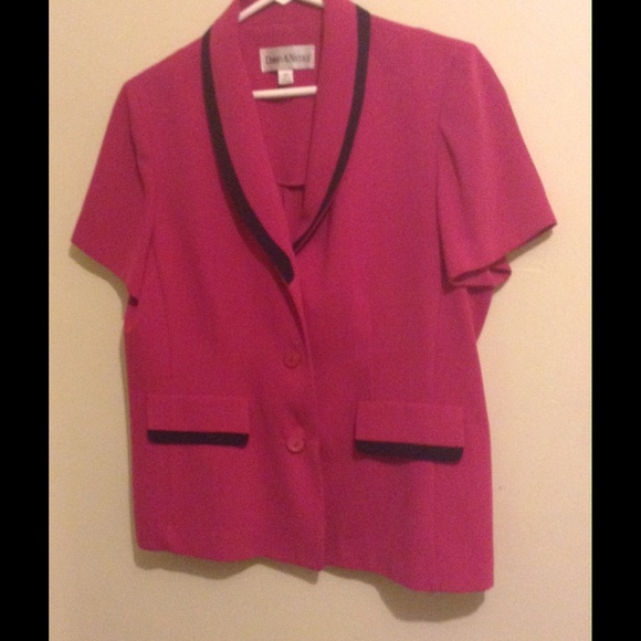 Fuchsia and BLK Blazer