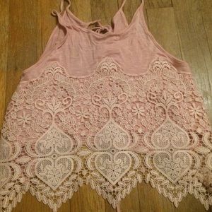 Lace crop top