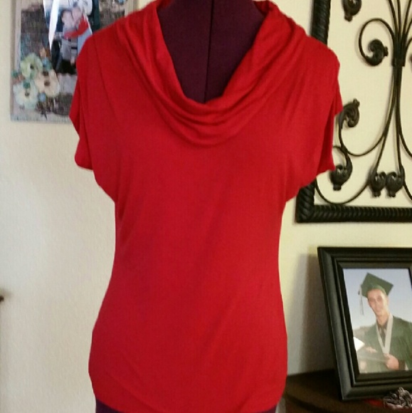 Bundled Sold Red cowl neck top small - Picture 1 of 2