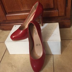 Red RSVP heels