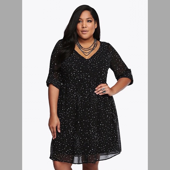 Torrid Star Print shirt dress, size 2