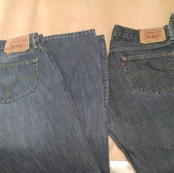 Two pair of Levis 514 34x32