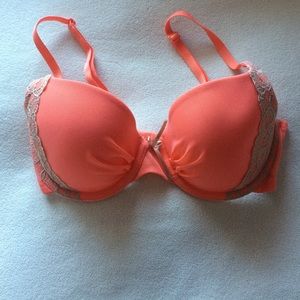 neon orange/pink bra