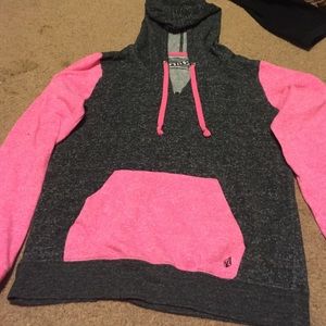 Volcom pink and black sweatshirt