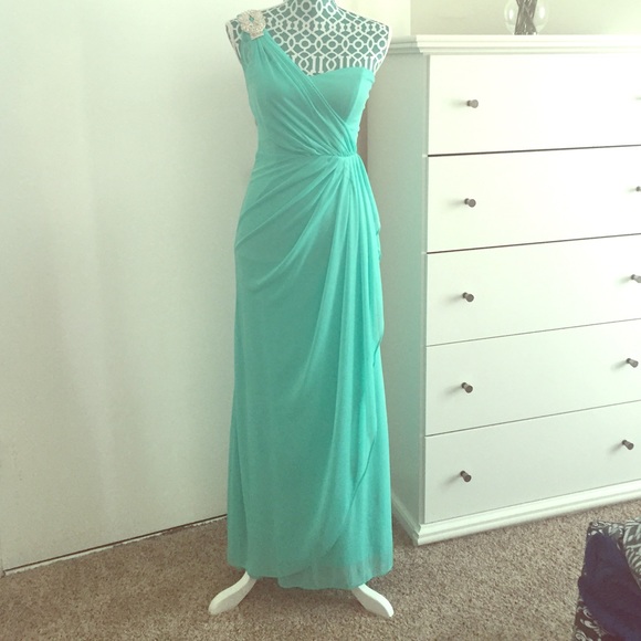 Mint bridesmaid or prom dress
