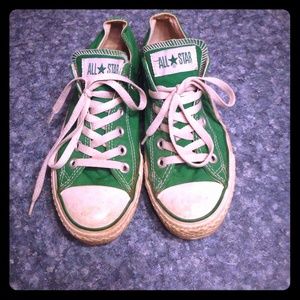 Green Converse All Stars