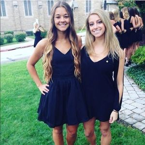 Black cross back dress, worn once