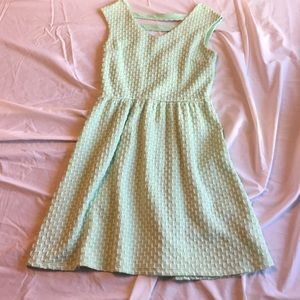 Mint Green Textured Dress
