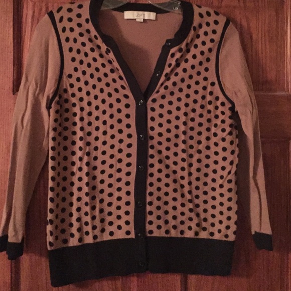 Black Dot 3/4 Sleeve Cardigan