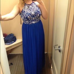 Blue prom dress size 11/12