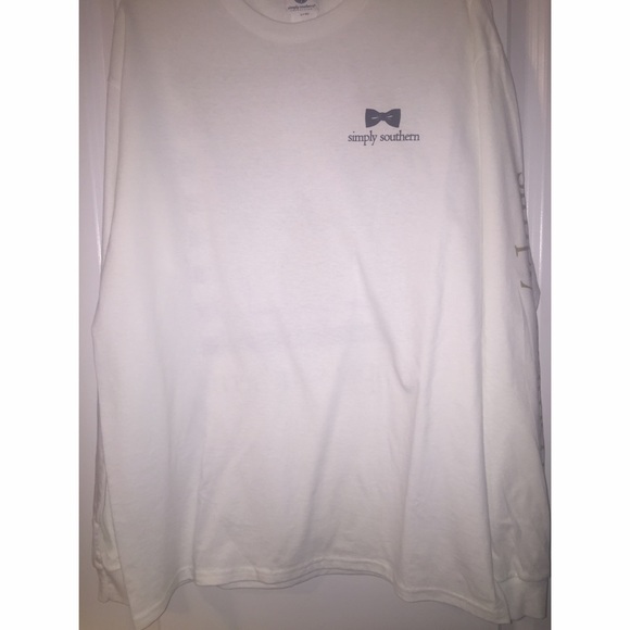 White long sleeve simply southern