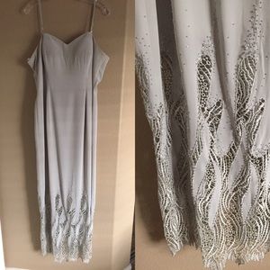 Light grey prom dress!