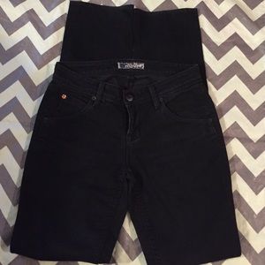 Hudson straight leg black jeans