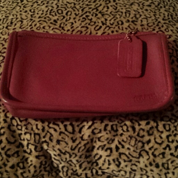 Red Coach Clutch authentic