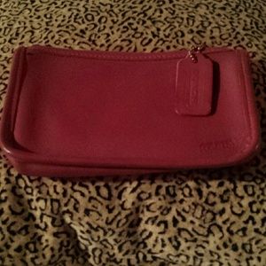 Red Coach Clutch authentic