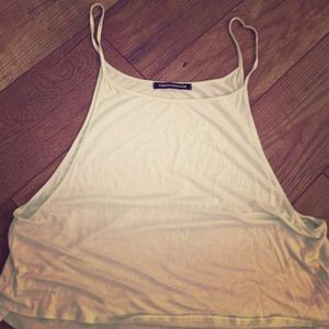 Mint green loose crop tank