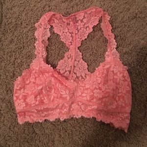 Bright pink bandeau