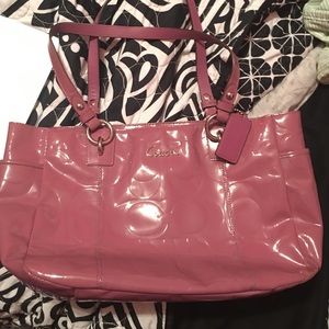 Pink Coach purse.
