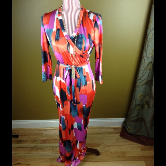 🔥LAST ONE🔥 Geometric Printed Maxi Dress - Picture 2 of 3