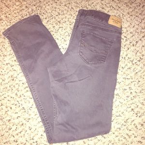 Gray straight leg pants