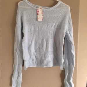 Light blue sweater!