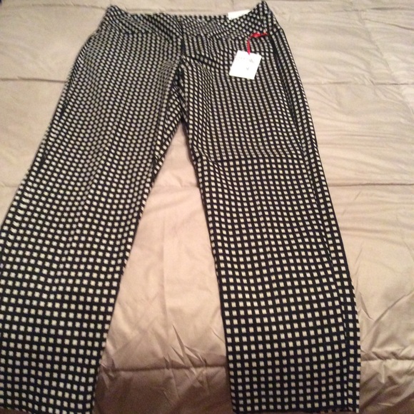 Black and White Ankle Pants