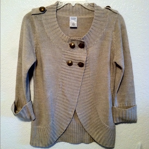 CHARMING CHARLIE Beige Sweater Size Small