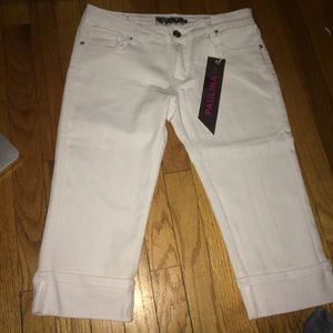 White cropped pants