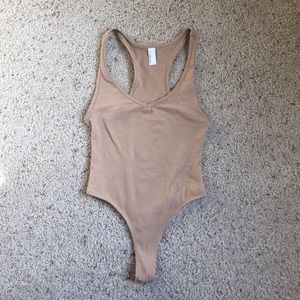SOLD AA V-Neck Nude Bodysuit SOLD