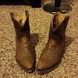Frye ankle cowboy boots