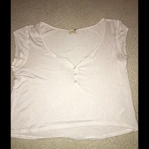 Pacsun white crop top