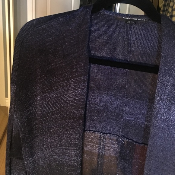 Alexander wang sparkly blue long cardigan - Picture 2 of 3