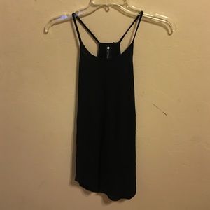 Long, slim cotton on tank top