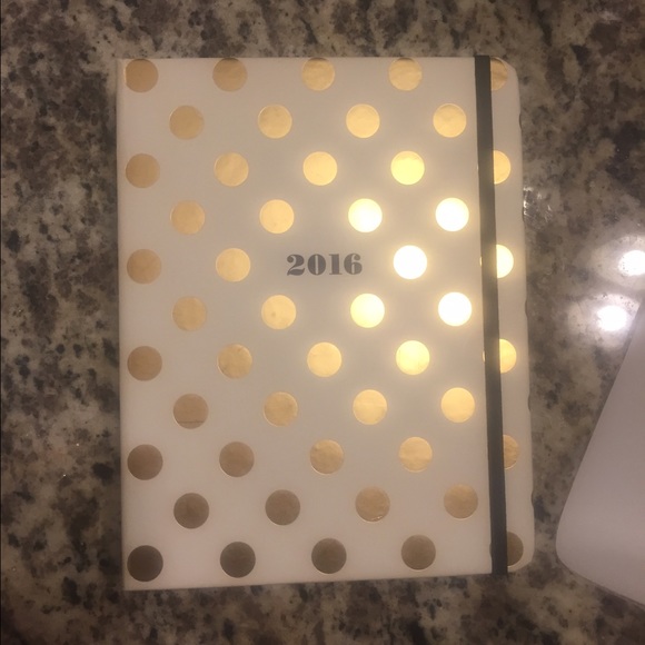 BRAND NEW Kate Spade White & Gold Planner