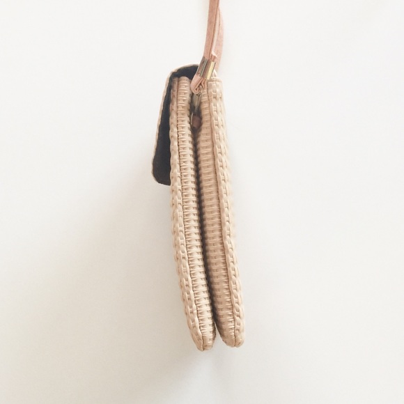 Blush Textured Mini Crossbody Faux Leather Bag - Picture 3 of 3