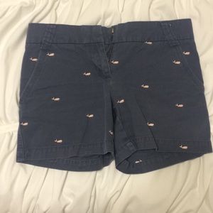 jcrew factory embroidered whale shorts