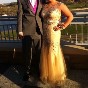 Champagne prom dress