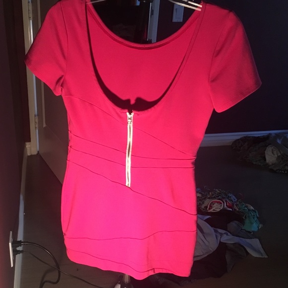 Super cute hot pink mini dress! - Picture 3 of 3