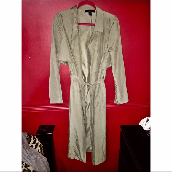 Olive Green Trench Coat✨