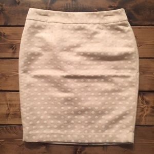 Ann Taylor Polka Dot Pencil Skirt NWT
