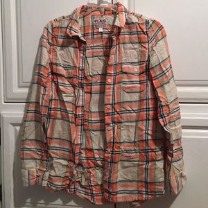 Orange Plaid Flannel